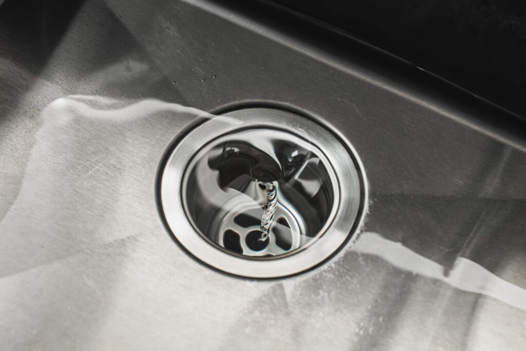 drain slowly